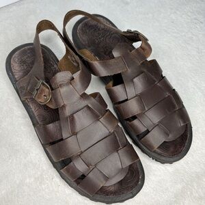 Teva Sandals Weaver brown Gladiator Leather Open Toe Womans Sz 9